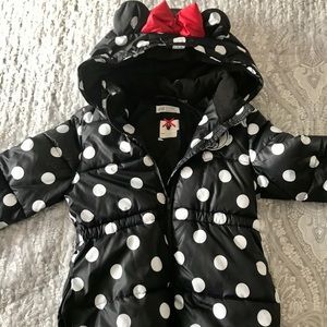 Girls puffer jacket Minnie Mouse